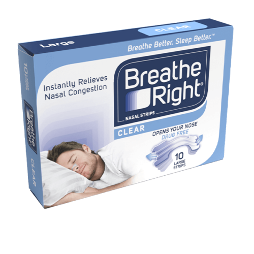 Breathe Right® Nasal Strips Sensitive Clear