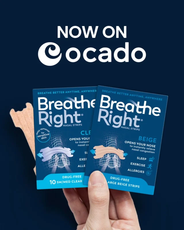 Great news for @ocadouk shoppers, Breathe Right is now available to purchase! #breatheright #ocado